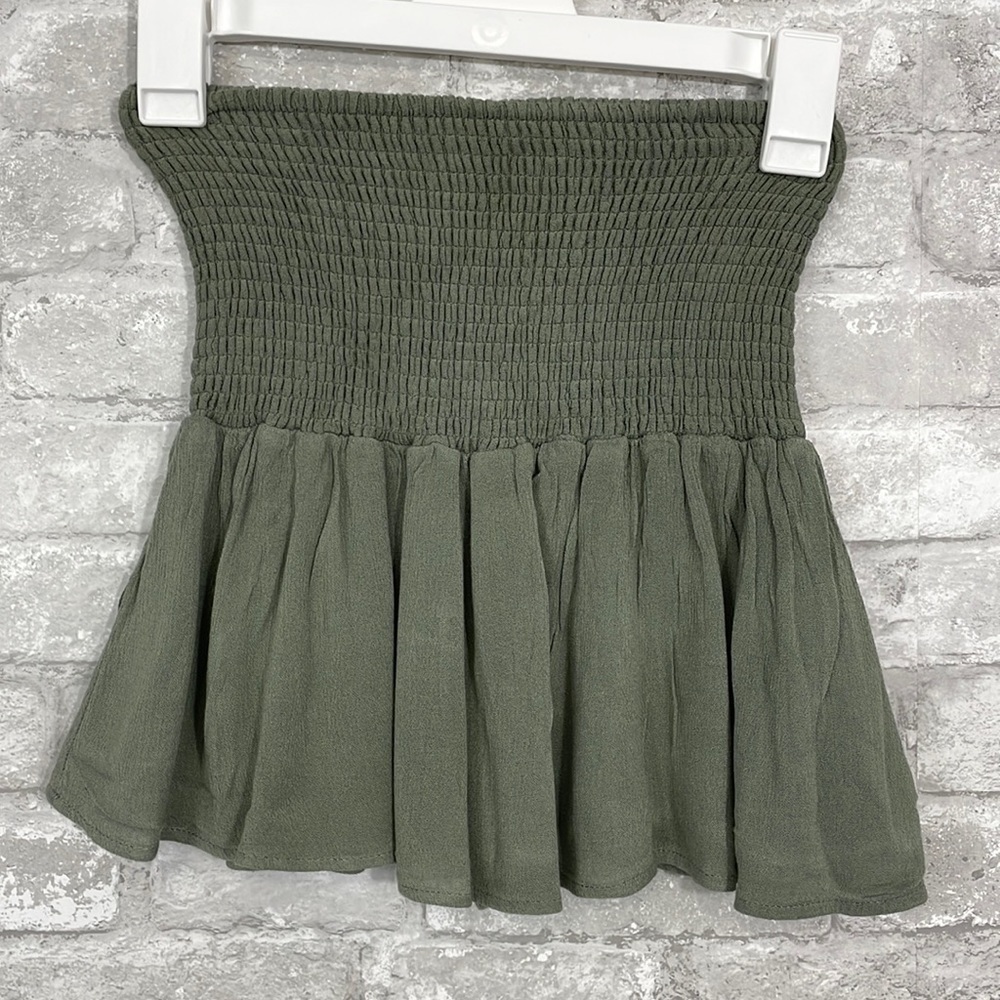 Good luck Gem Smocked Strapless Top